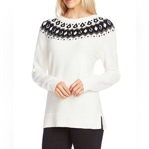 Vince Camuto - Fair Isle Detail Sweater